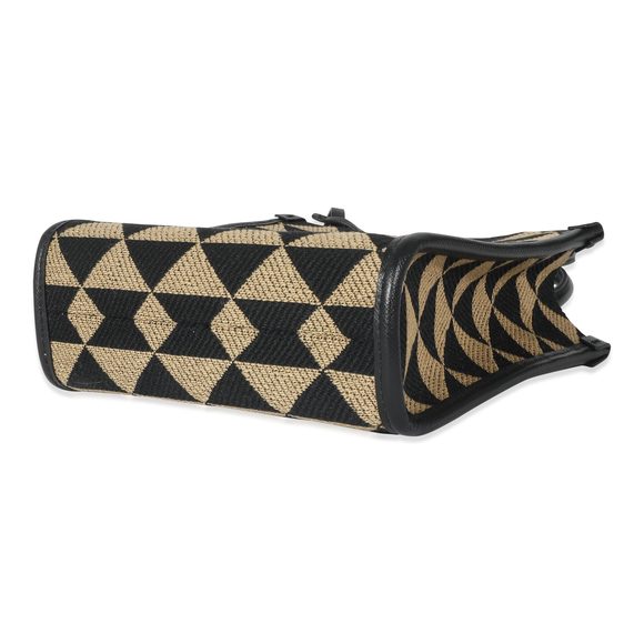 Prada Beige Black Jacquard Symbole Mini Bag - Picture 5 of 6